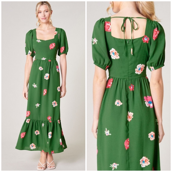 SUGARLIPS As You Are Lynette Floral Sweetheart Maxi Dress - Picture 11 of 13